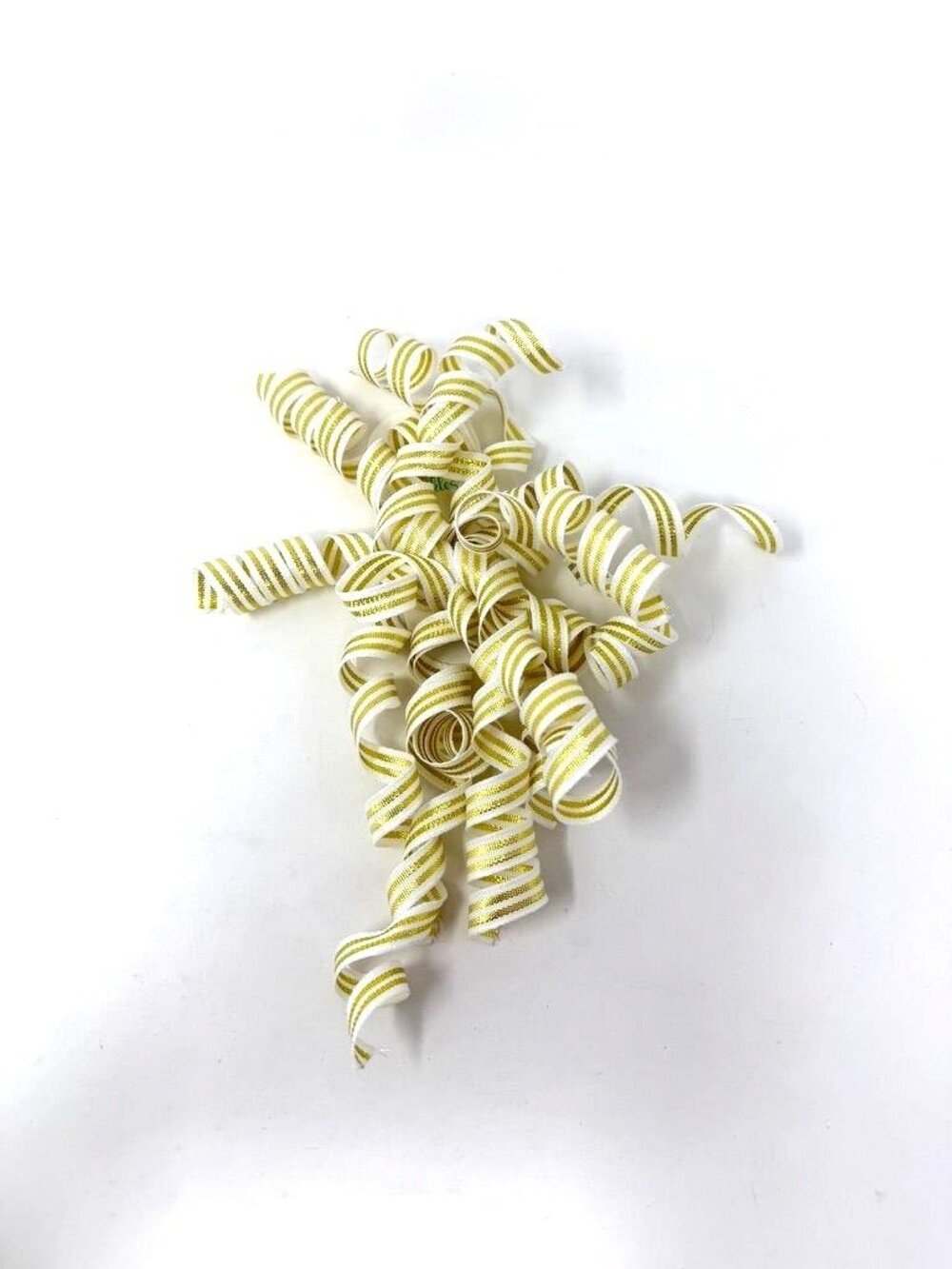 Target Bows And Sparkles Gold White Fabric Curl Swirl Bow Holiday Gift Decor